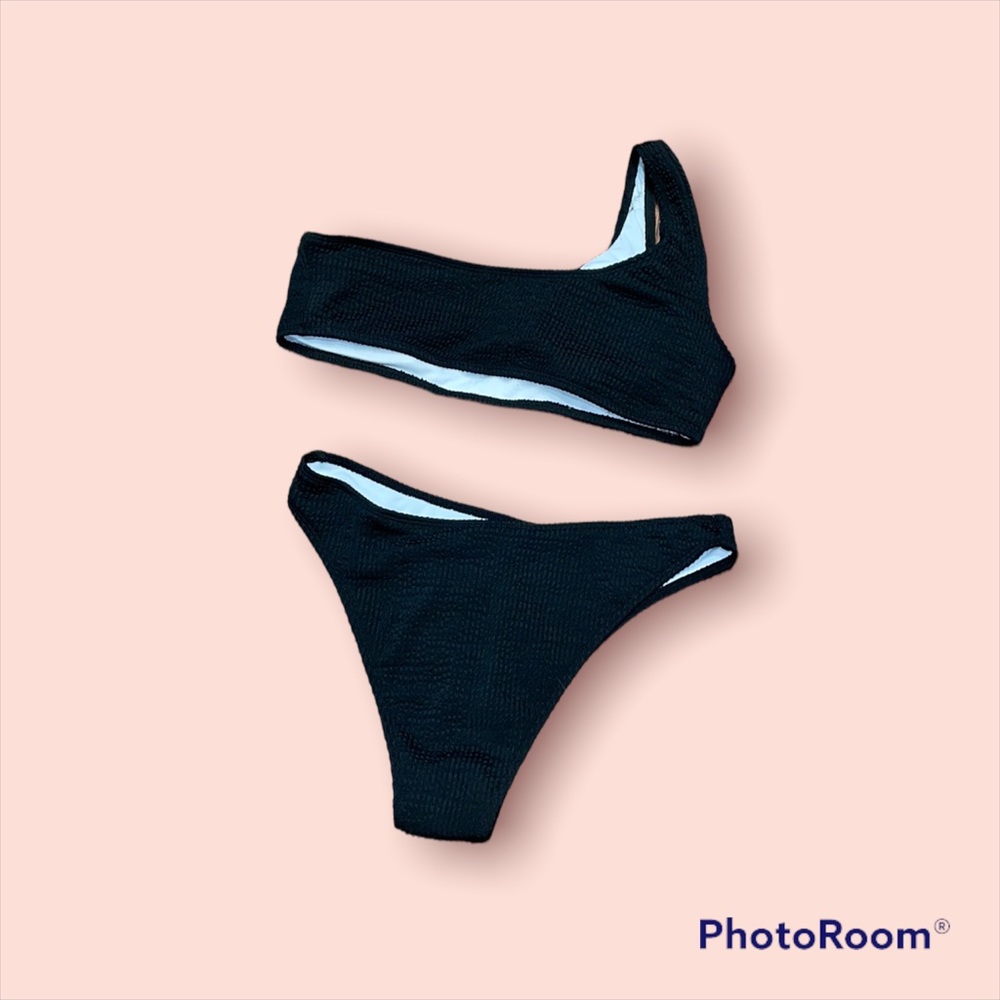 Black One Strap Swim Suit